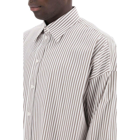 Oversized Striped Poplin Shirt DOLCE & GABBANA JOHN JULIA.