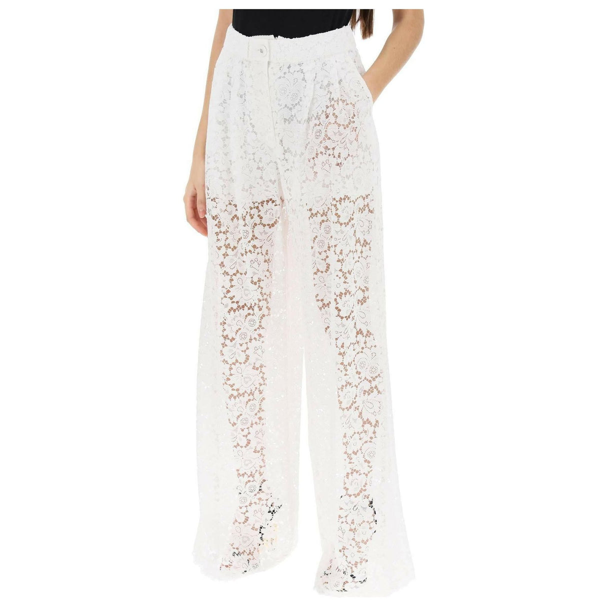 Pajama Pants In Cordonnet Lace DOLCE & GABBANA JOHN JULIA.