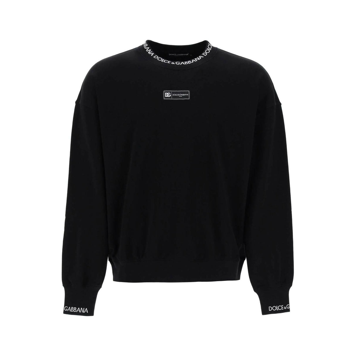 Round-neck sweatshirt with Dolce&Gabbana logo DOLCE & GABBANA JOHN JULIA.