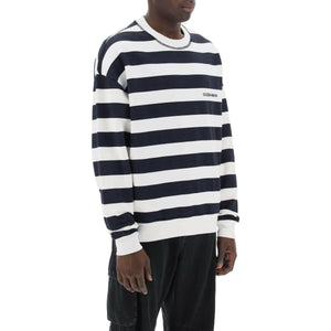 Striped sweatshirt with embroidered logo DOLCE & GABBANA JOHN JULIA.