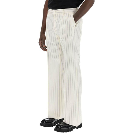 White Tailored Pinstripe Trousers DOLCE & GABBANA JOHN JULIA.