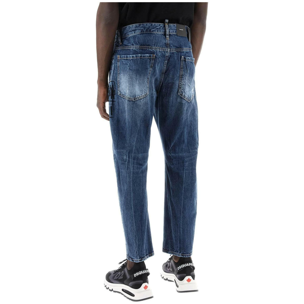 Bro Jeans In Icon Dark Wash Stamps DSQUARED2 JOHN JULIA.