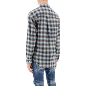 Check Shirt With Layered Sleeves DSQUARED2 JOHN JULIA.