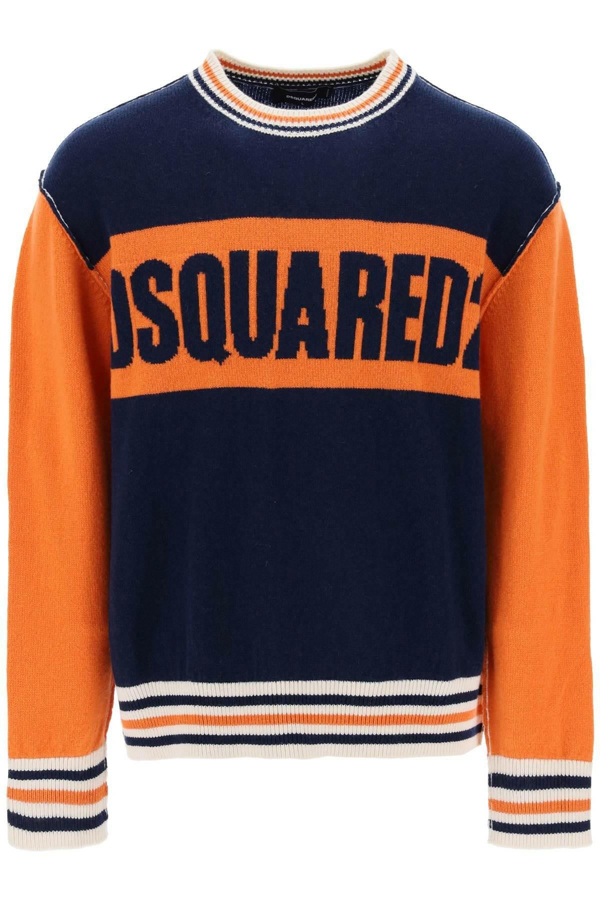 Dsquared2 College Sweater In Jacquard Wool - JOHN JULIA