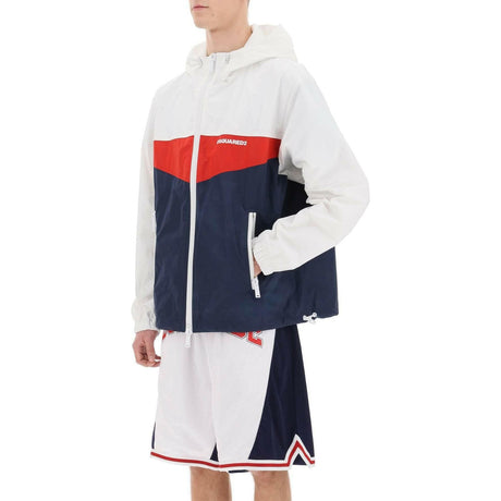 Color Block Windbreaker Jacket DSQUARED2 JOHN JULIA.