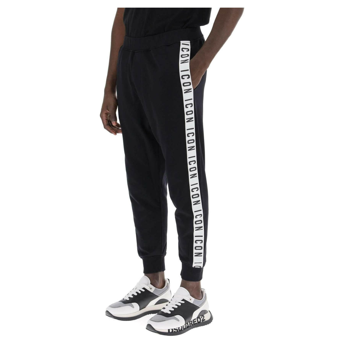 Dsquared2 Dan Joggers With Icon Bands - JOHN JULIA