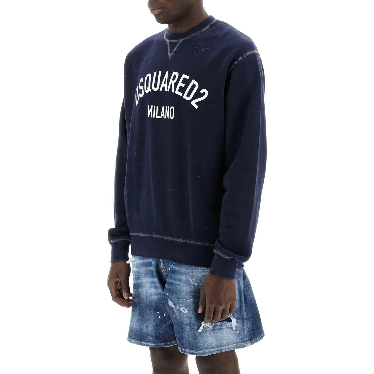 Used Effect Cool Fit Sweatshirt DSQUARED2 JOHN JULIA.