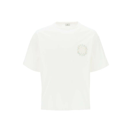 Embroidery Cotton T-Shirt ETRO JOHN JULIA.