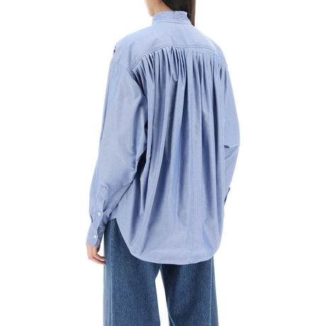 Oversized Ruched Cotton-Oxford Top ETRO JOHN JULIA.