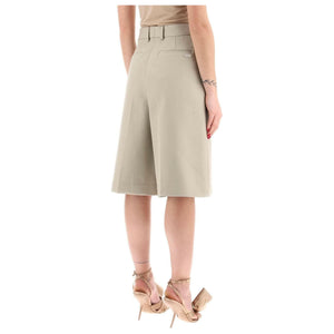 Cotton Gabardine Shorts FERRAGAMO JOHN JULIA.