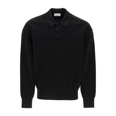 Long Sleeve Lurex Polo Shirt FERRAGAMO JOHN JULIA.