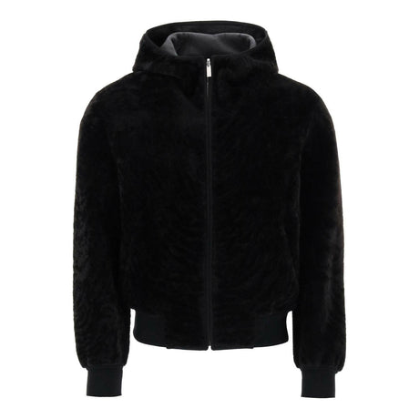 Reversible Shearling Hooded Blouson FERRAGAMO JOHN JULIA.