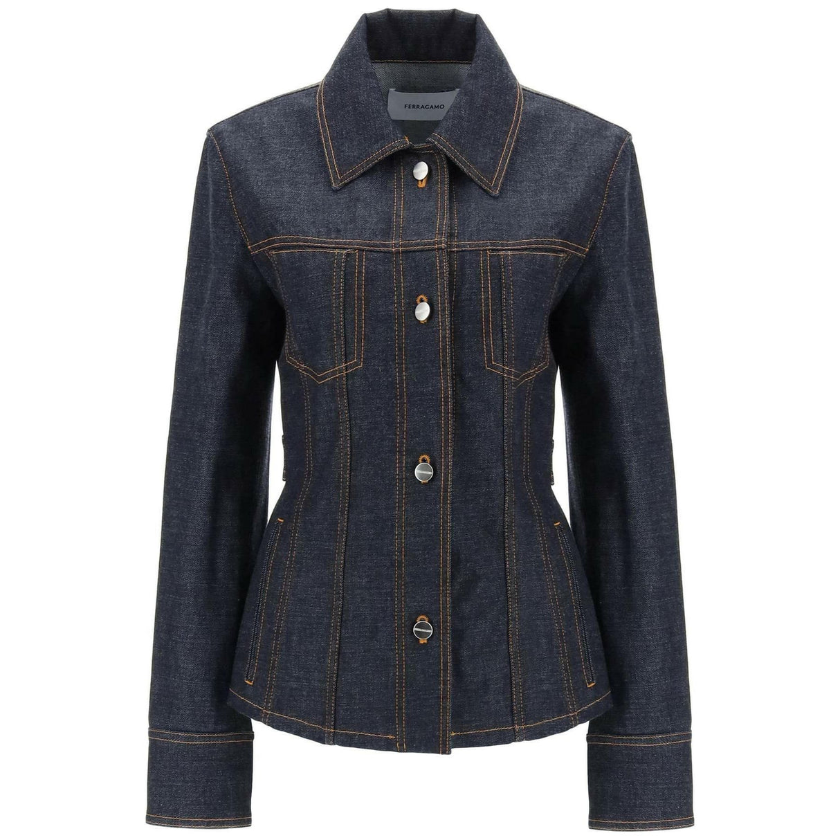 Shaped Denim Jacket FERRAGAMO JOHN JULIA.