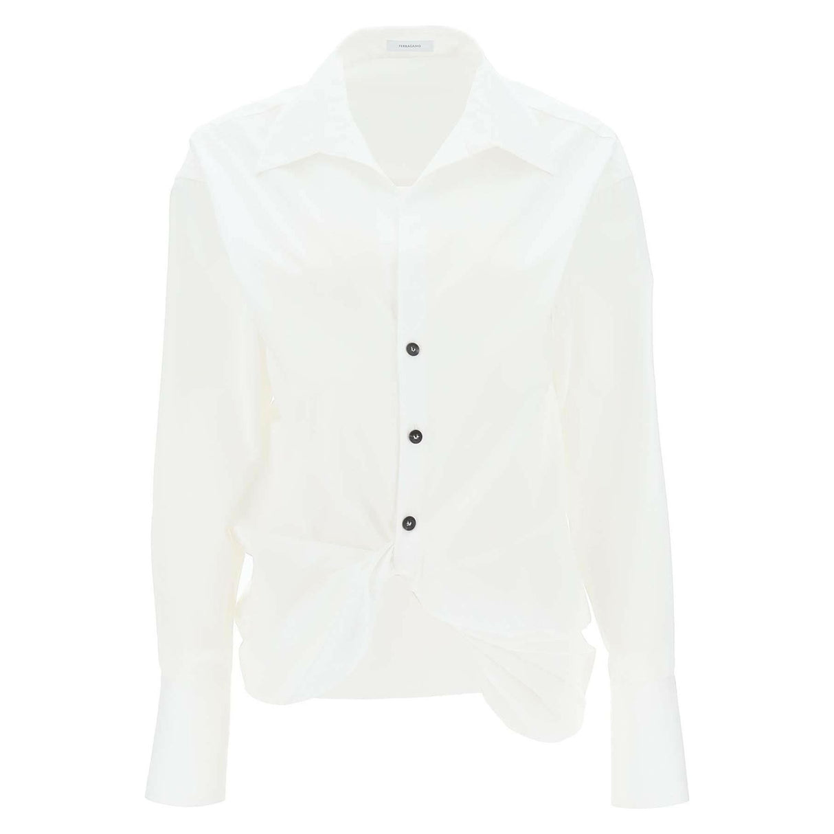 Shirt With Draped Hem FERRAGAMO JOHN JULIA.