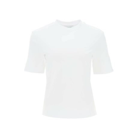 T-Shirt With Gancini Label FERRAGAMO JOHN JULIA.