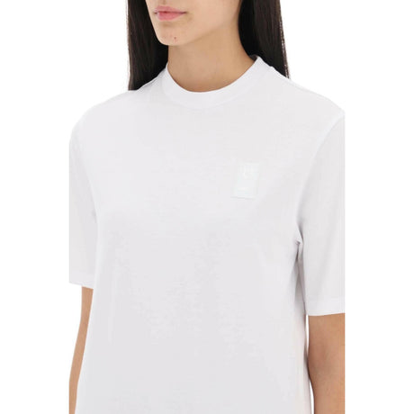 T-Shirt With Gancini Label FERRAGAMO JOHN JULIA.