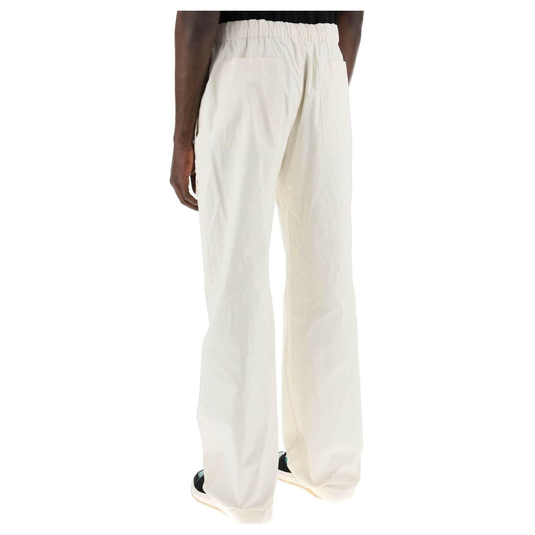 White Linen Coated Pants FERRAGAMO JOHN JULIA.