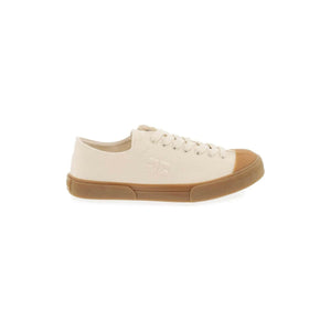 Egret Classic Low-Top Organic Cotton Canvas Sneakers GANNI JOHN JULIA.