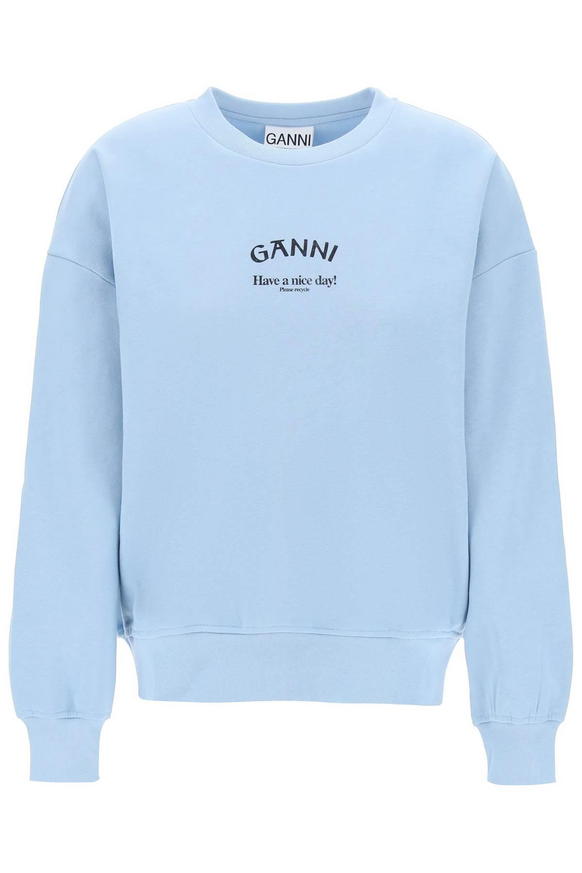 Ganni Isoli Organic Cotton Sweatshirt - JOHN JULIA