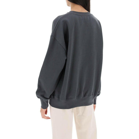 Oversized Sweatshirt With Logo Print GANNI JOHN JULIA.