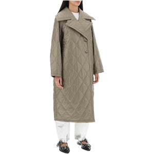 Quilted Oversized Coat GANNI JOHN JULIA.