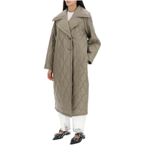 Quilted Oversized Coat GANNI JOHN JULIA.