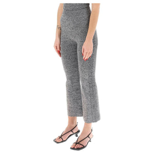 Stretch Knit Cropped Pants GANNI JOHN JULIA.