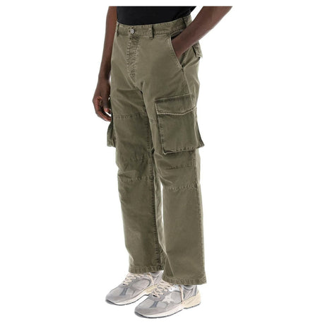 Olive Cotton Canvas Cargo Pants GOLDEN GOOSE JOHN JULIA.