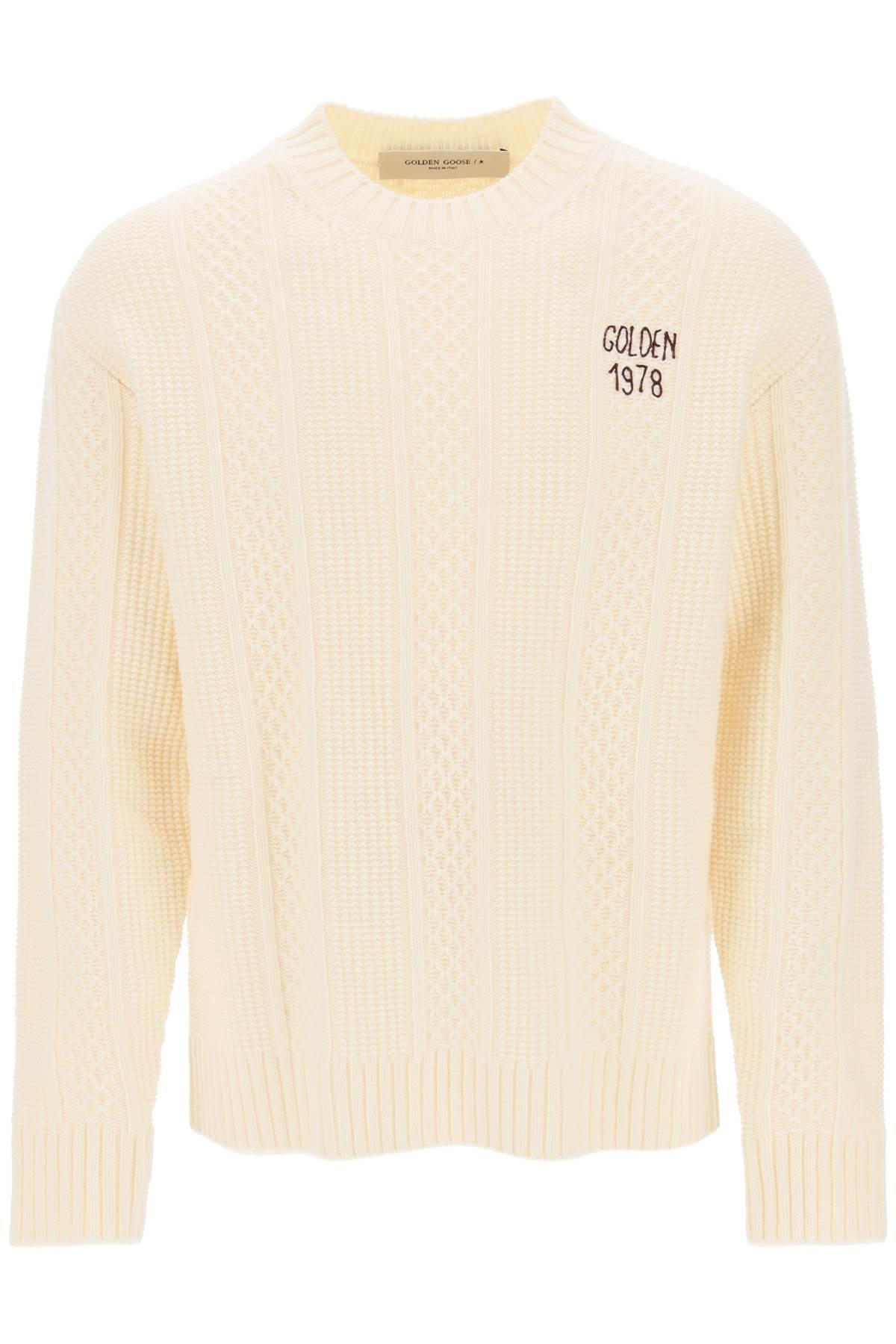 Golden Goose Sweater With Hand Embroidered Logo - JOHN JULIA