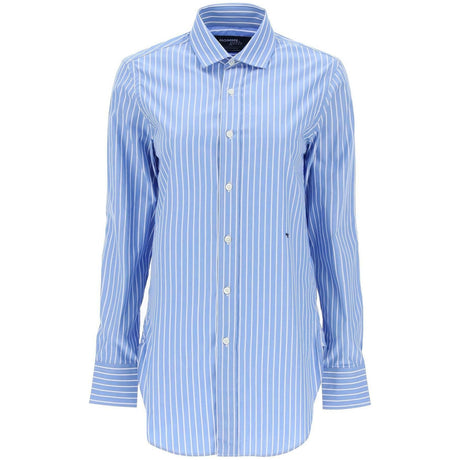 Striped Poplin Shirt HOMME GIRLS JOHN JULIA.