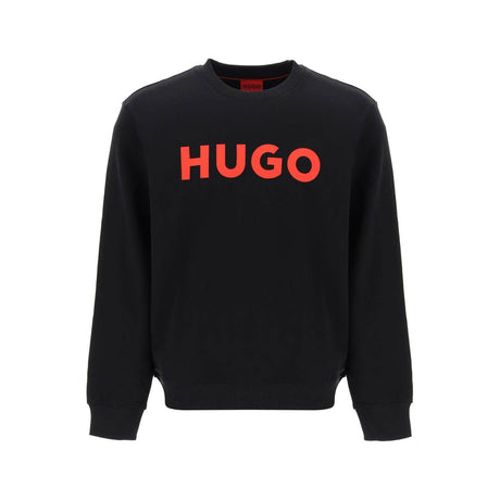 Black French Terry Dem Logo Sweatshirt HUGO JOHN JULIA.