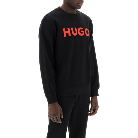 Black French Terry Dem Logo Sweatshirt HUGO JOHN JULIA.