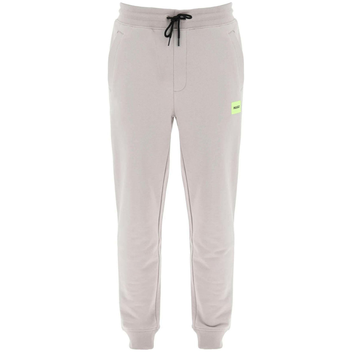 Cotton Light Pastel Gray Doak Cotton Jogger Pants HUGO JOHN JULIA.