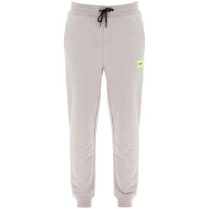 Cotton Light Pastel Gray Doak Cotton Jogger Pants HUGO JOHN JULIA.