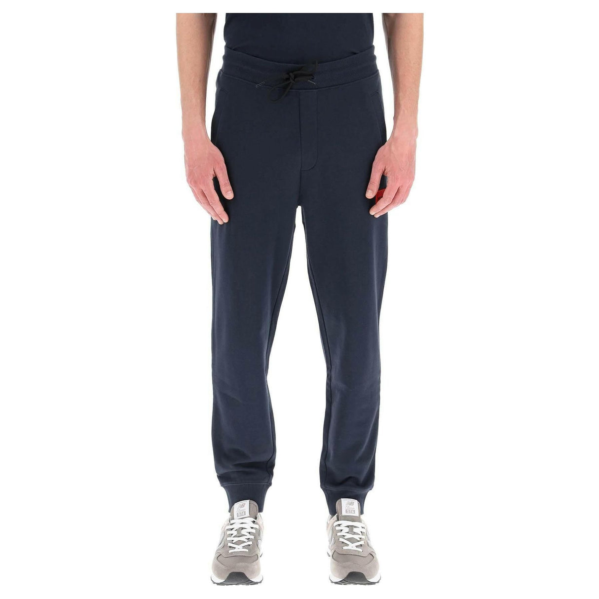 Dark Blue French Terry Sweatpants HUGO JOHN JULIA.