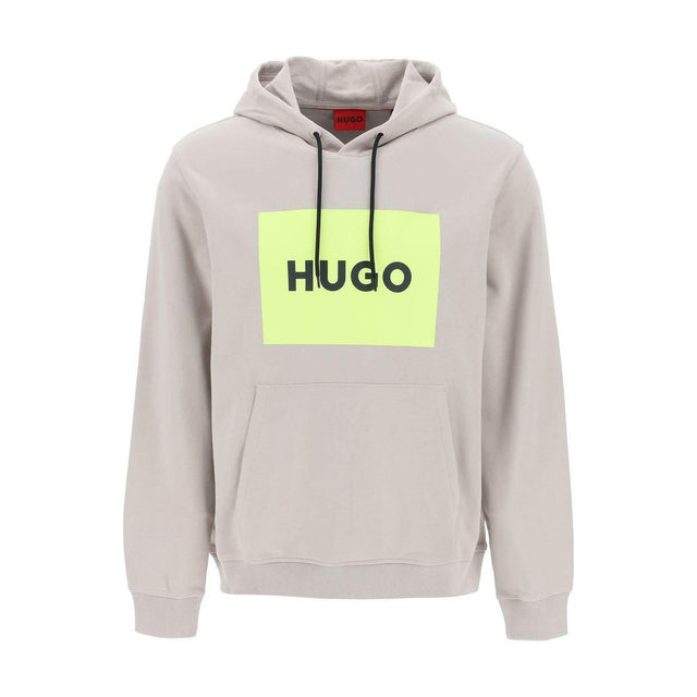 Light Pastel Gray Box Logo Duratschi Sweatshirt HUGO JOHN JULIA.