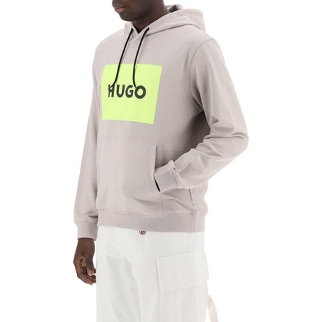 Light Pastel Gray Box Logo Duratschi Sweatshirt HUGO JOHN JULIA.