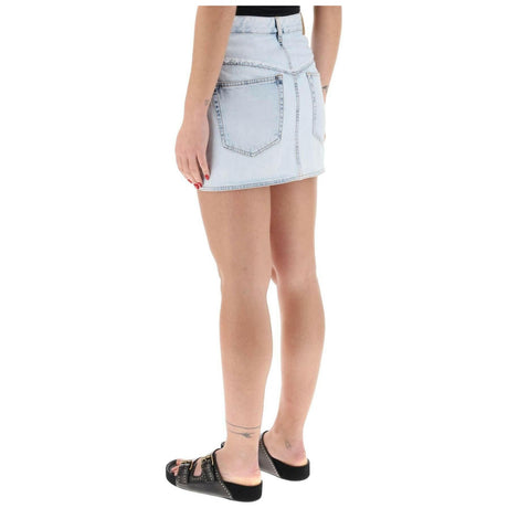 Narjis Denim Mini Skirt ISABEL MARANT JOHN JULIA.