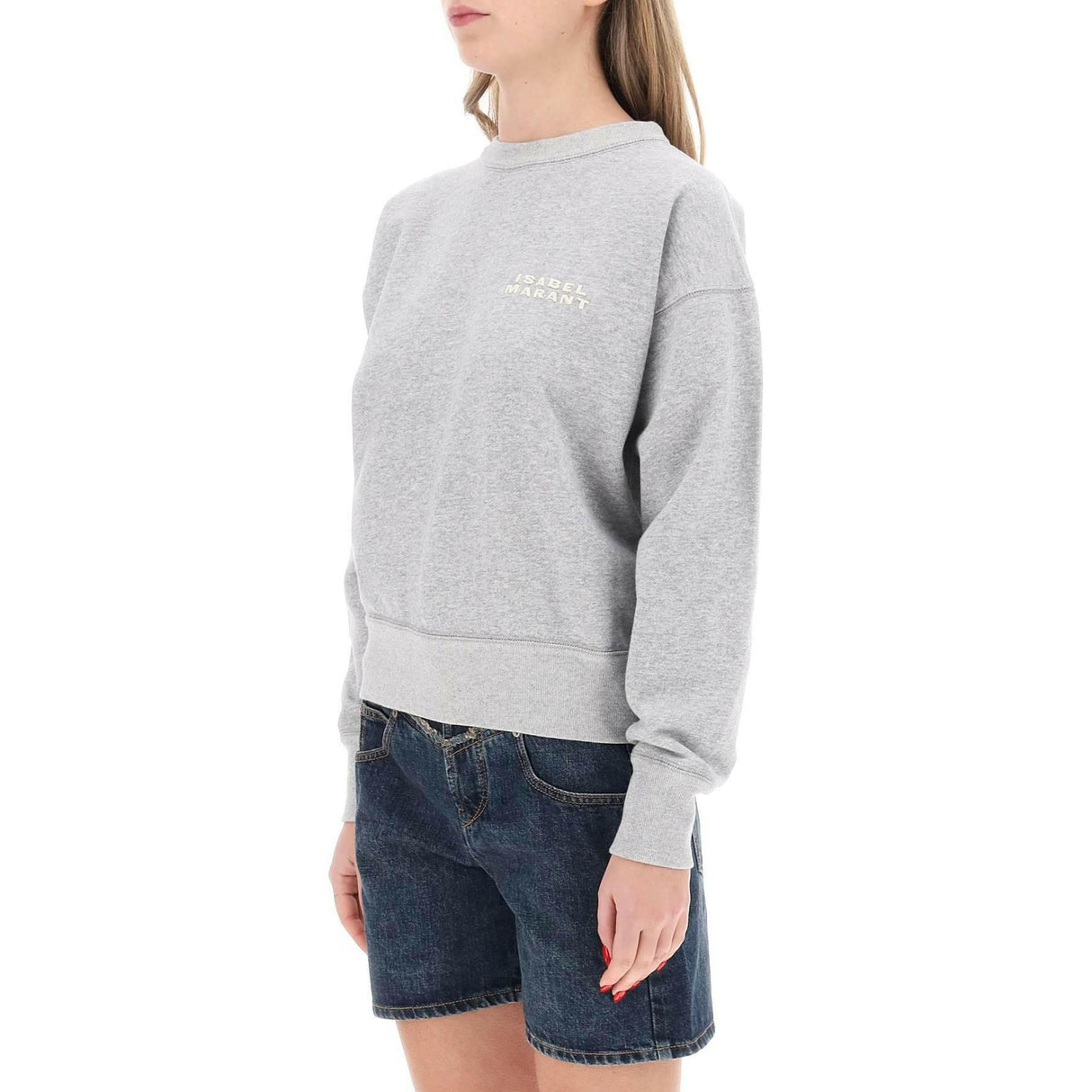 Shad Sweatshirt With Logo Embroidery ISABEL MARANT JOHN JULIA.