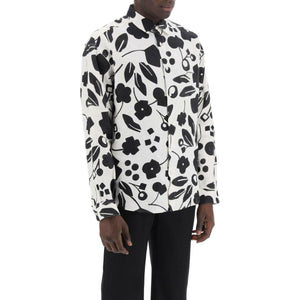 Black and White Floral Linen Shirt JACQUEMUS JOHN JULIA.