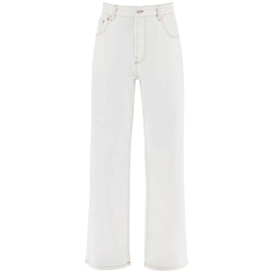 Off-White Tabac 'Le De Nîmes Large' Regenerative Cotton Jeans JACQUEMUS JOHN JULIA.