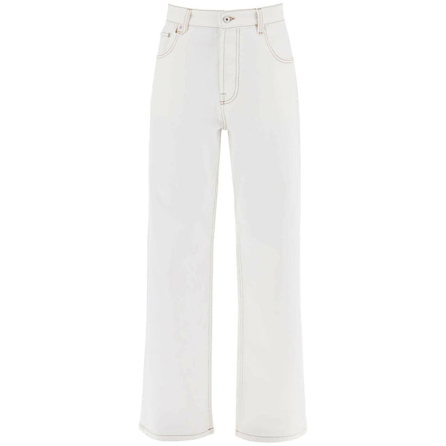 Off-White Tabac 'Le De Nîmes Large' Regenerative Cotton Jeans JACQUEMUS JOHN JULIA.