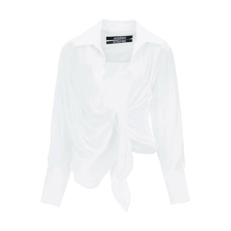 JACQUEMUS-'Bahia' Tied Sash Blouse-JOHN JULIA