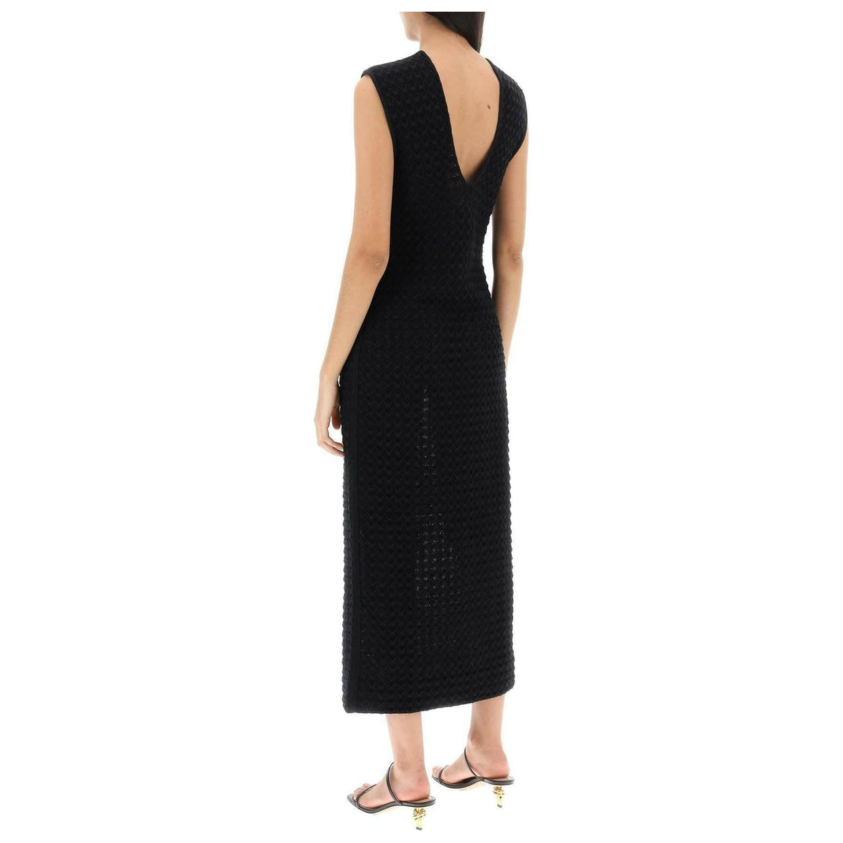 Midi Dress In Openwork Knit JIL SANDER JOHN JULIA.