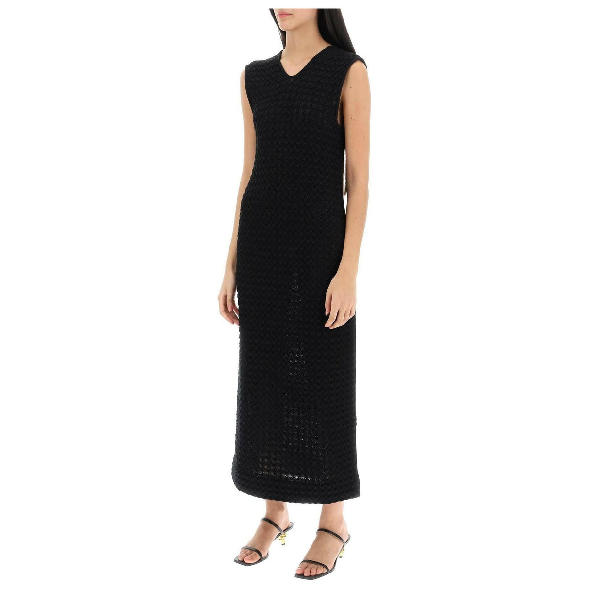 Midi Dress In Openwork Knit JIL SANDER JOHN JULIA.