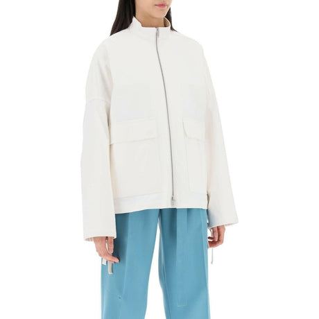 Oversized Blouson Jacket In Canvas JIL SANDER JOHN JULIA.