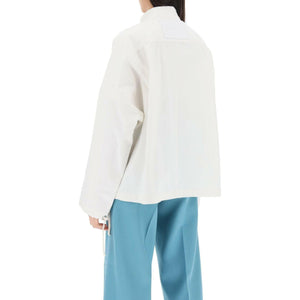 Oversized Blouson Jacket In Canvas JIL SANDER JOHN JULIA.