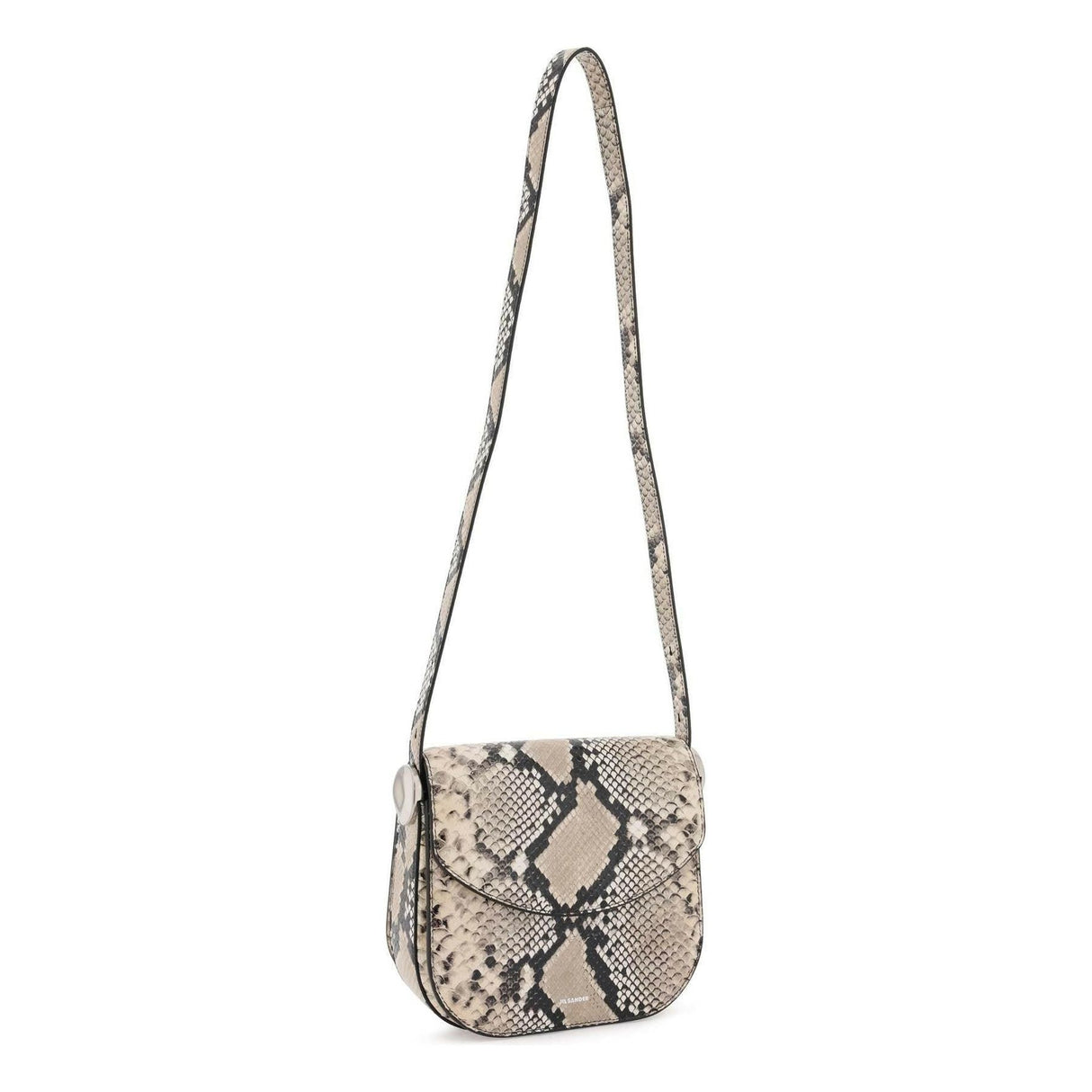 Python Leather Coin Shoulder Bag With Textured Finish JIL SANDER JOHN JULIA.