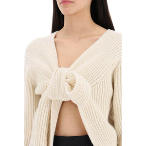 Ribbed Front-Tie Sweater JIL SANDER JOHN JULIA.