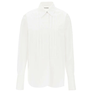 White Organic Cotton Tuxedo Shirt JIL SANDER JOHN JULIA.